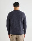Kauri Trail Crew Neck Sweater, Navy Marle product photo View 02 S