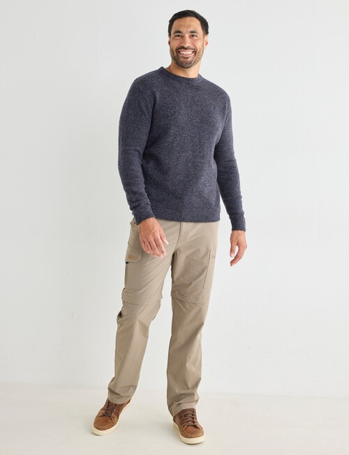Kauri Trail Crew Neck Sweater, Navy Marle product photo View 03 L