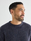 Kauri Trail Crew Neck Sweater, Navy Marle product photo View 04 S