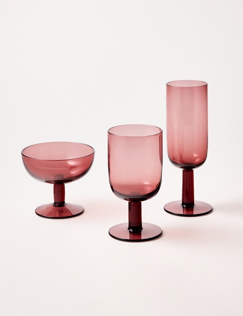 CinCin Ryder Flute Glass, Mulberry product photo View 03 L