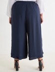 Studio Curve Layered Crop Pant, Navy product photo View 02 S