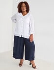 Studio Curve Layered Crop Pant, Navy product photo View 03 S