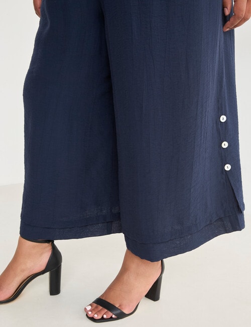 Studio Curve Layered Crop Pant, Navy product photo View 04 L