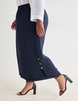 Studio Curve Layered Crop Pant, Navy product photo View 05 S