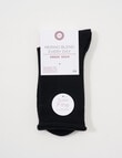 DS Socks Merino Crew Roll Top, Black product photo View 02 S