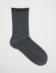 DS Socks Merino Crew Roll Top, Grey product photo