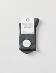 DS Socks Merino Crew Roll Top, Grey product photo View 02 S
