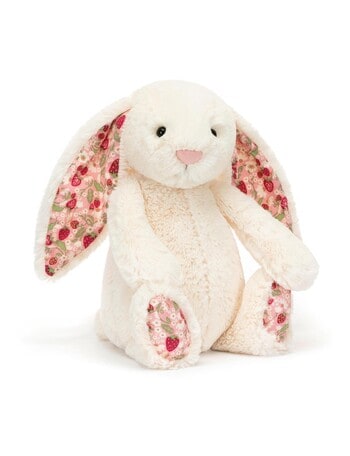 Blossom Cream Bunny『Berry』Medium・タグ付き新品 Jellycat Blossom Cream Berry Bunny, Medium - Nursery Toys & Play
