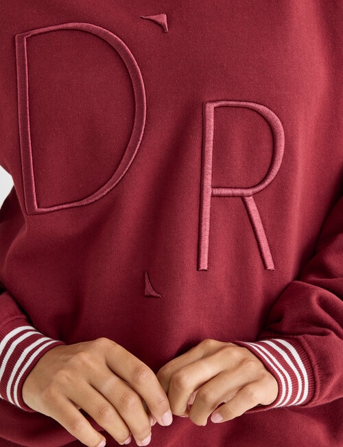 Denim Republic Oversized Sweatshirt, Russet Brown product photo View 05 L