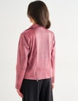 Ella J Zip Detail Jacket, Rosewood product photo View 02 S