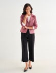 Ella J Zip Detail Jacket, Rosewood product photo View 03 S