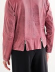 Ella J Zip Detail Jacket, Rosewood product photo View 05 S