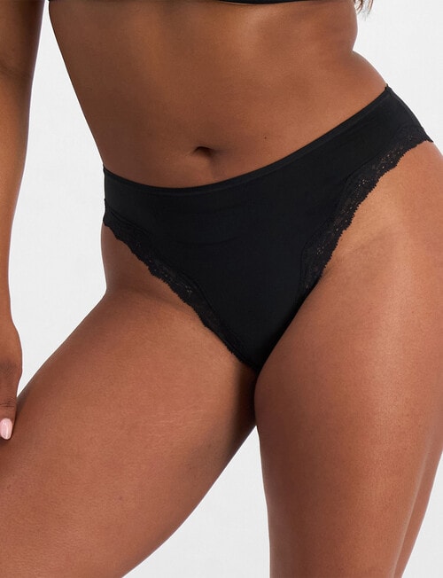 Bonds Bases Flex Lace Bikini, Black product photo