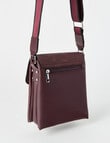 Pronta Moda Paisley Flap Crossbody Bag, Merlot product photo View 02 S