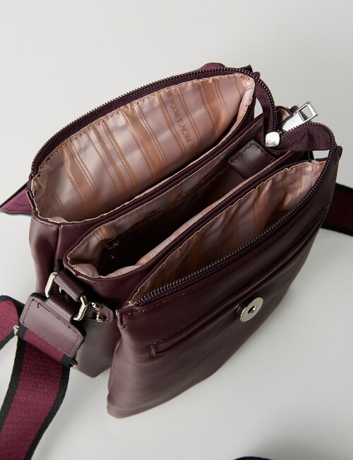 Pronta Moda Paisley Flap Crossbody Bag, Merlot product photo View 05 L