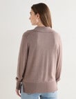 North South Merino Blend Polo Shirt, Pebble Melange product photo View 02 S
