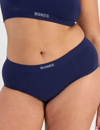 Bonds Bases Bamboo Full Brief, Black Sea product photo