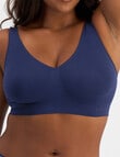Bonds Seamless Comfy Crop Bra, Black Sea product photo