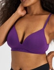 Bonds Bases Wirefree Bra, Rich Amethyst product photo View 03 S