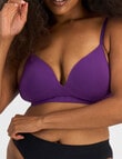 Bonds Bases Wirefree Bra, Rich Amethyst product photo