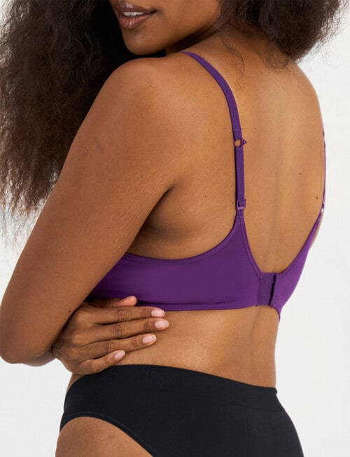 Bonds Bases Wirefree Bra, Rich Amethyst product photo View 02 L