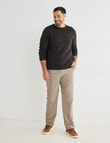 Kauri Trail Crew Neck Sweater, Dark Brown Marle product photo View 03 S
