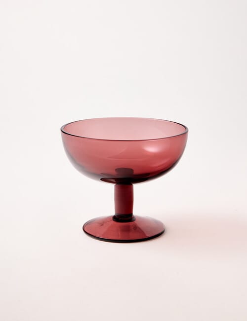 CinCin Ryder Coupe Glass, Mulberry product photo