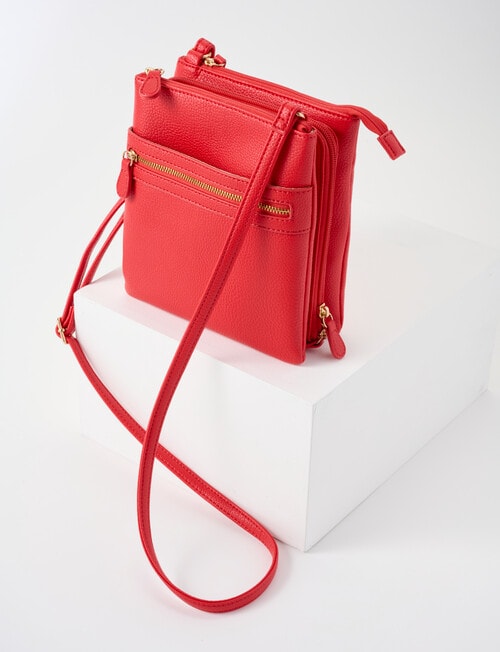 Boston + Bailey Boba Sofia Small Crossbody Bag, Red product photo View 03 L