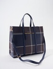 Boston + Bailey Boba Panel Tote Bag, Navy Houndstooth product photo