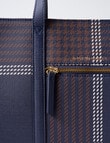 Boston + Bailey Boba Panel Tote Bag, Navy Houndstooth product photo View 06 S