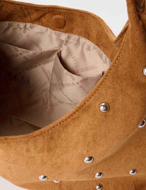Whistle Whistle Stud Shopper Bag, Tan product photo View 07 L