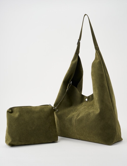Whistle Faux Suede Tote Bag, Sea Kelp product photo View 03 L