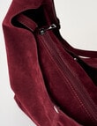 Whistle Faux Suede Tote Bag, Cherry Lacquer product photo View 05 S