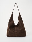 Whistle Faux Suede Tote Bag, Espresso product photo View 02 S