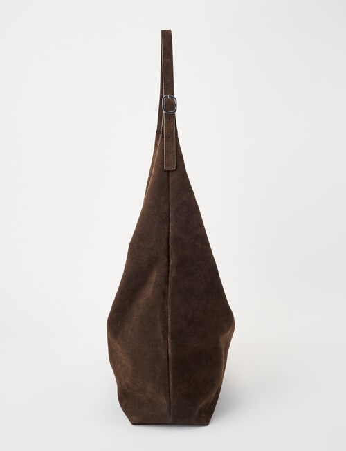Whistle Faux Suede Tote Bag, Espresso product photo View 04 L