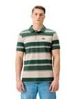Canterbury Yarn Dyed Stripe Polo Shirt, Sycamore product photo