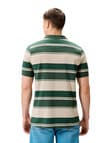 Canterbury Yarn Dyed Stripe Polo Shirt, Sycamore product photo View 02 S