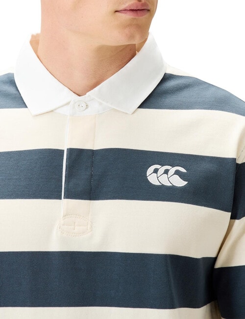 Canterbury Yarn Dyed Rugby Jersey, Dark Slate product photo View 03 L