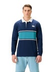 Canterbury Stripe Rugby Jersey, Dress Blue product photo