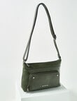 Pronta Moda Zip Pocket Crossbody Bag, Olive product photo