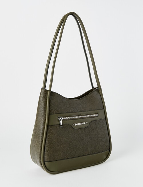 Pronta Moda Piped Shopper Bag, Olive product photo