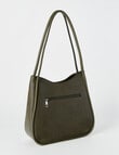 Pronta Moda Piped Shopper Bag, Olive product photo View 02 S