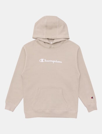 Champion Script Puff Hoodie, Frost product photo