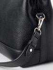 Pronta Moda Pebble Look Crossbody Bag, Black product photo View 05 S