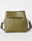 Pebble Look Crossbody Bag, Olive product photo View 02 S