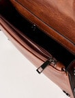 Pronta Moda Full Flap Crossbody Bag, Tan product photo View 07 S