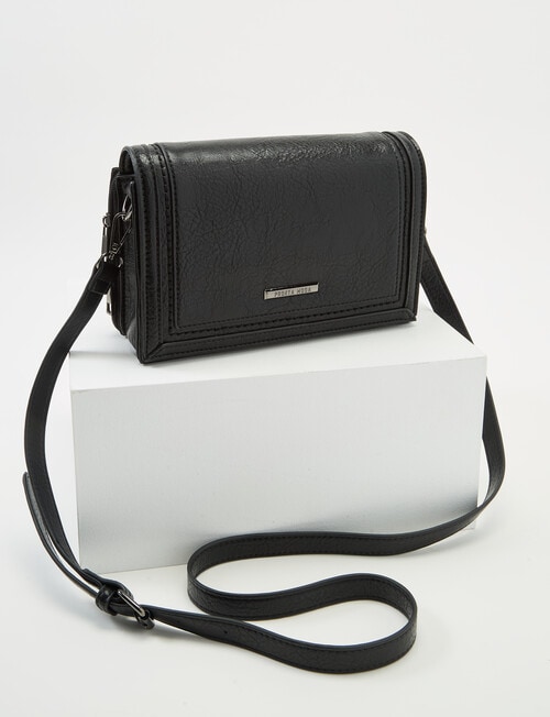 Pronta Moda Full Flap Crossbody, Black product photo
