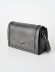Pronta Moda Full Flap Crossbody Bag, Grey product photo View 03 S