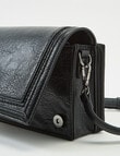 Pronta Moda Full Flap Crossbody, Black product photo View 06 S