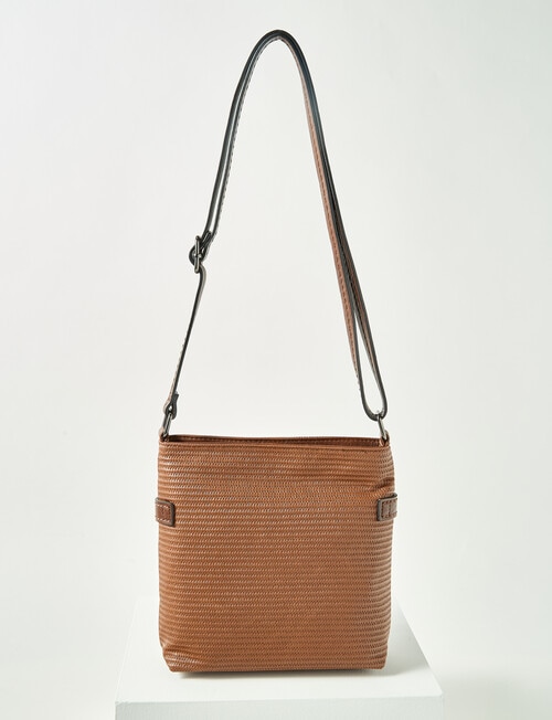 Pronta Moda Seagrass Crossbody Bag, Tan product photo View 03 L